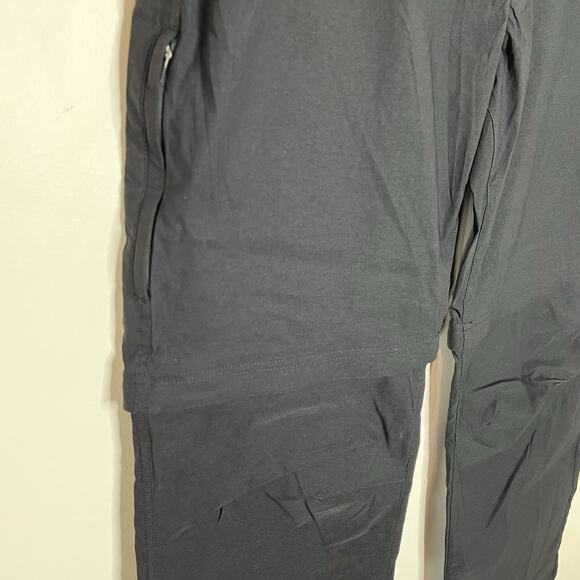 Eddie Bauer Hiking Pants Black Mens Size 40x30 Outdoor Convertible Tech - Picture 2 of 7